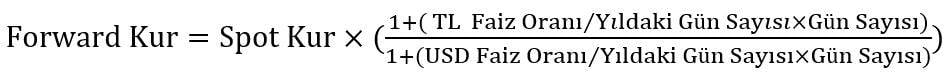Forward Formülü / Para Swap